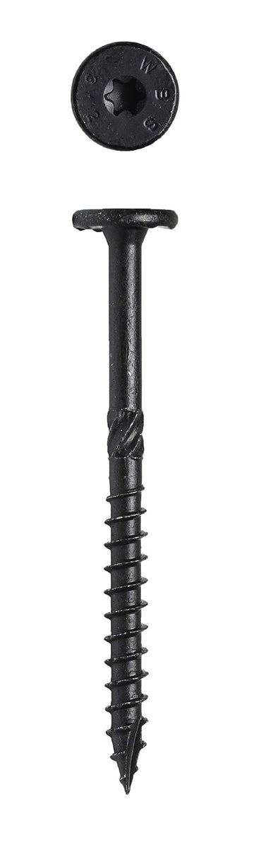 Big Timber WTX15312 #15 x 3-1/2 in. Black Star Drive Wafer Head Screw 500 Pack